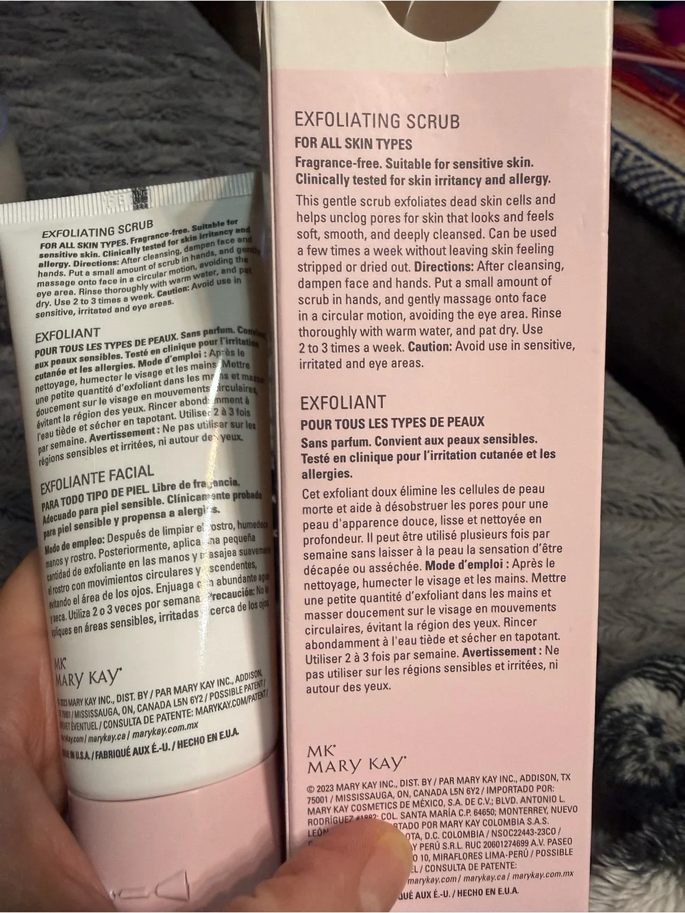 Mary Kay Exfoliating Facial scrub. New with box.